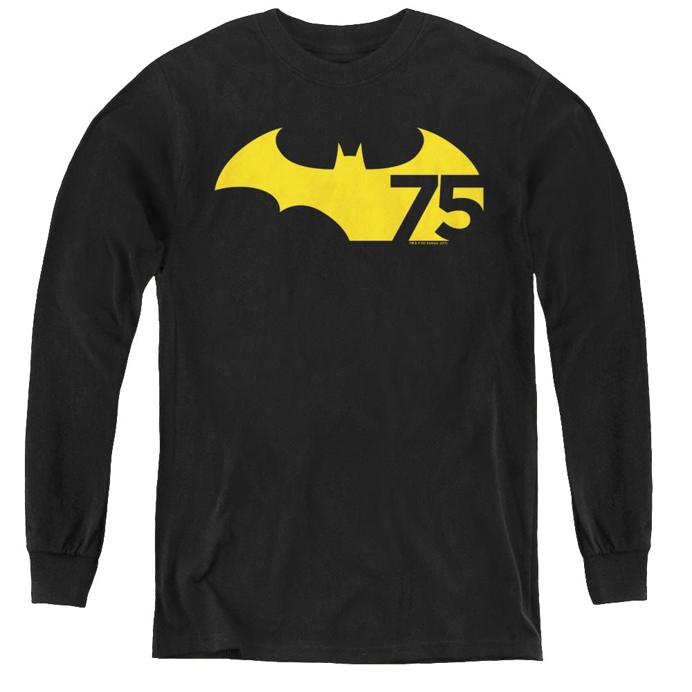 Dc Batman 75 Logo 2 - Youth Long Sleeve T-Shirt Youth Long Sleeve T-Shirt Batman