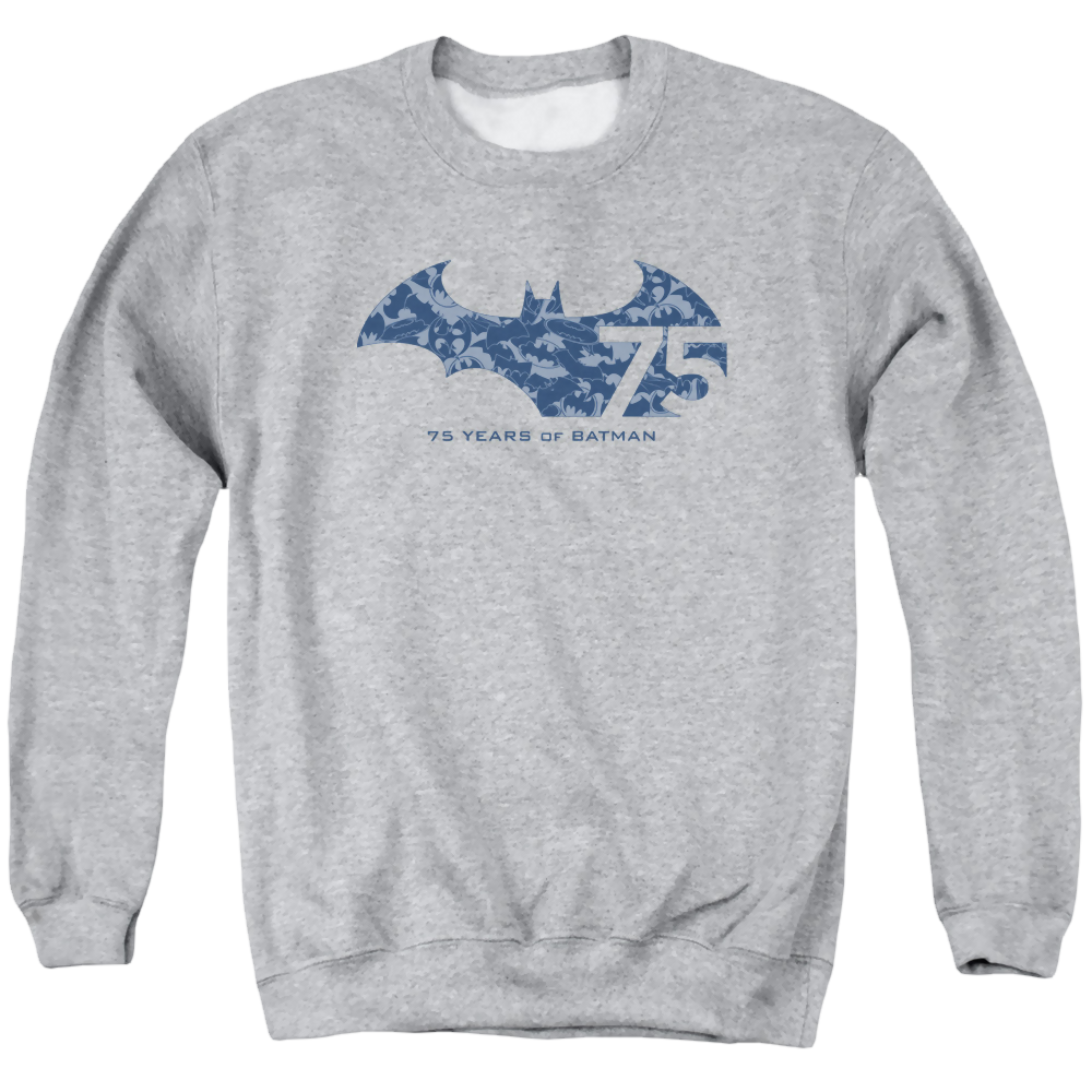 Batman 75 Year Collage - Men's Crewneck Sweatshirt Men's Crewneck Sweatshirt Batman