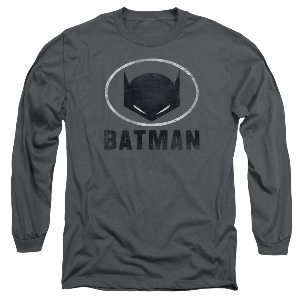 Batman Mask In Oval - Men's Long Sleeve T-Shirt Men's Long Sleeve T-Shirt Batman