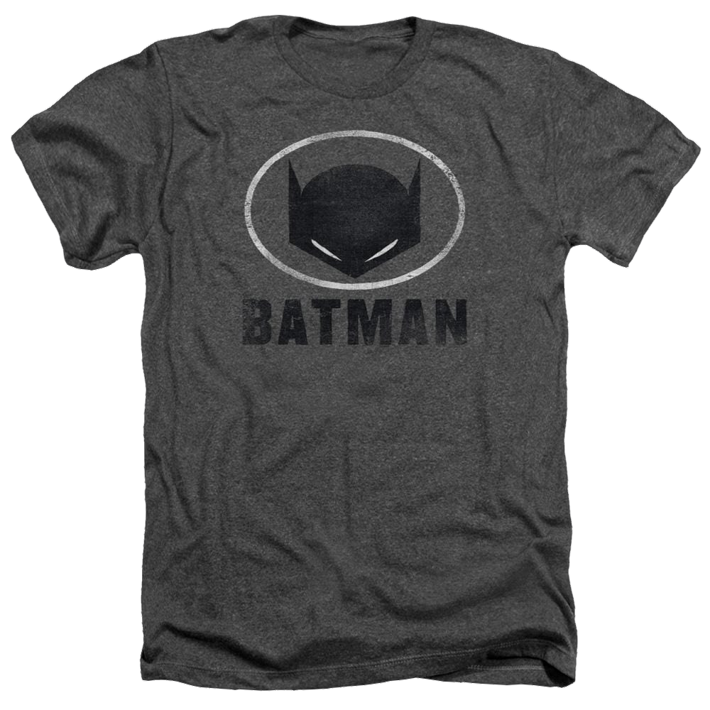 Batman Mask In Oval - Men's Heather T-Shirt Men's Heather T-Shirt Batman