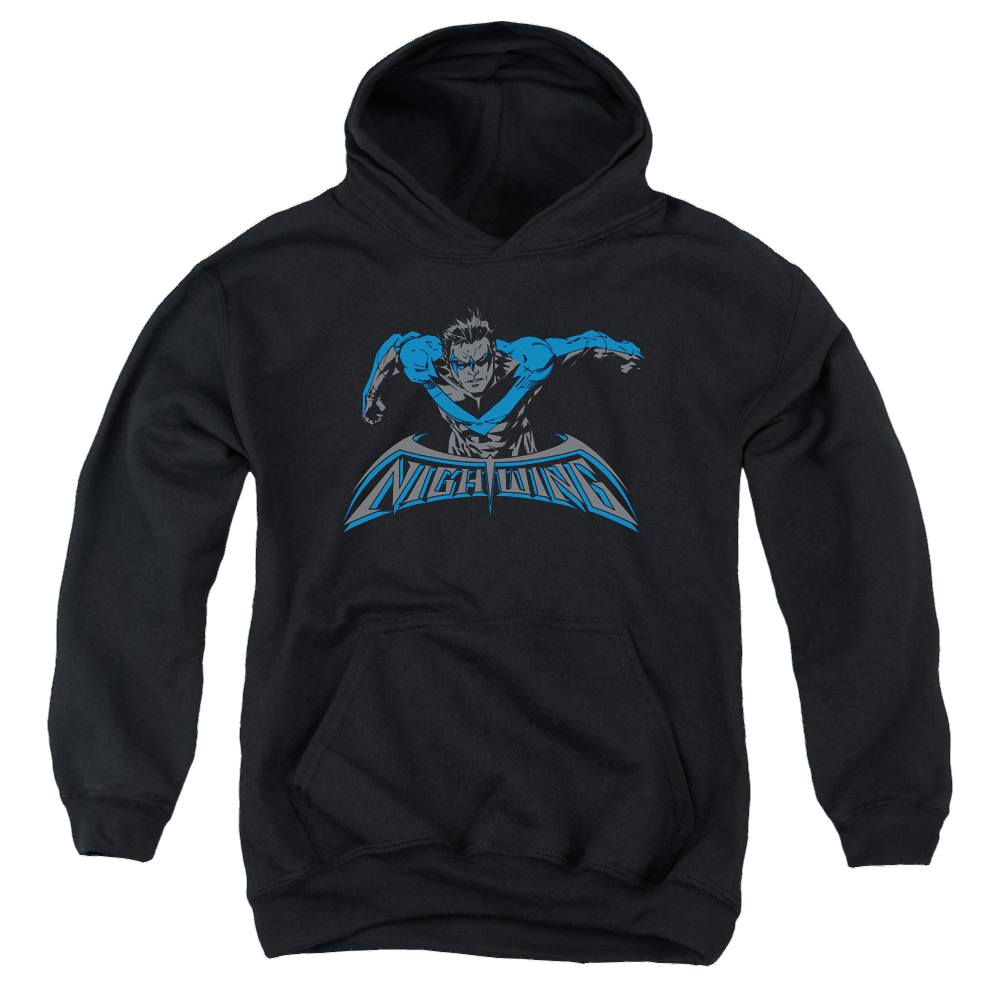 Nightwing Wing Of The Night - Youth Hoodie Youth Hoodie (Ages 8-12) Nightwing