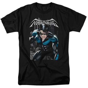 Black men's regular fit t-shirt with Batman A Legacy graphic