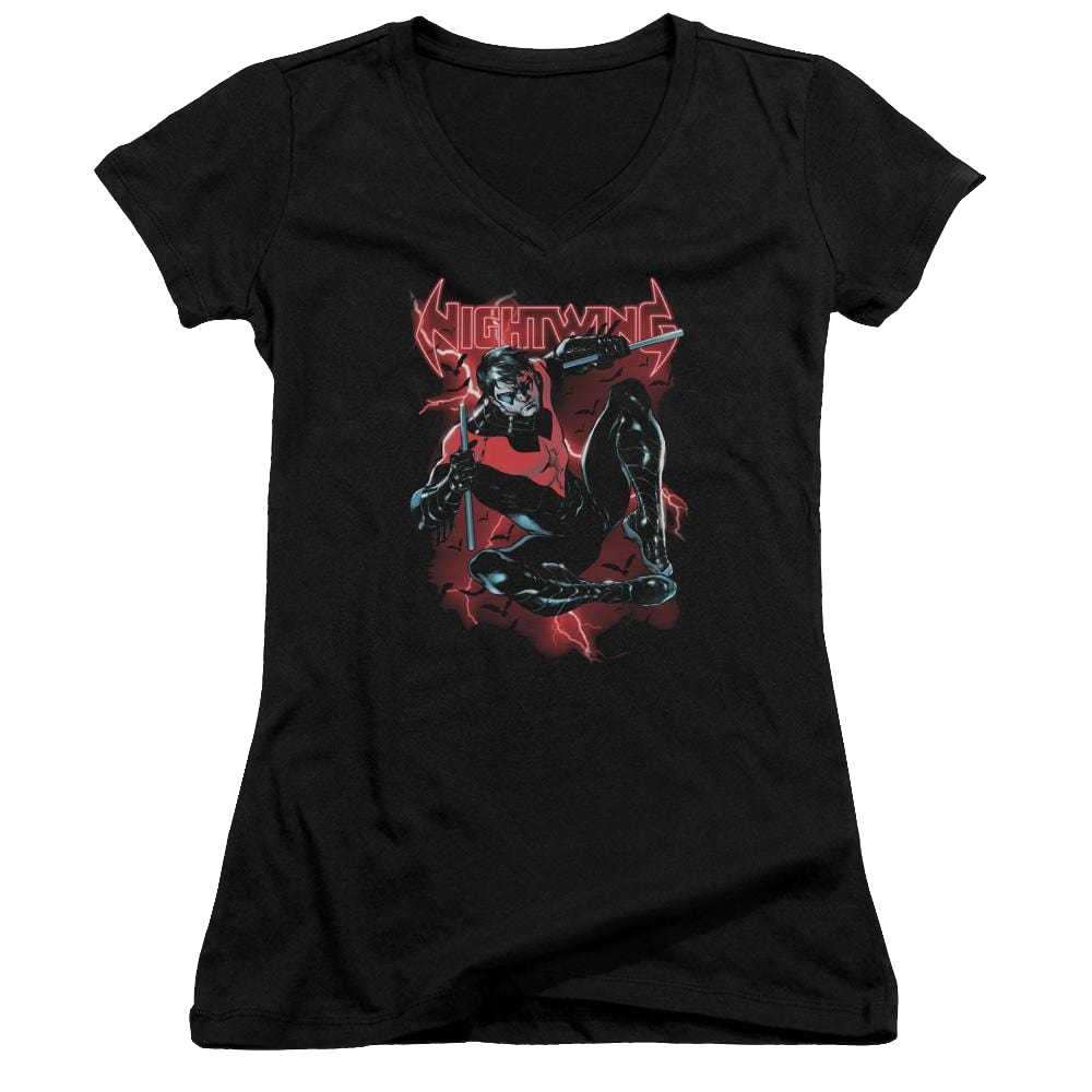 Batman Lightwing - Juniors V-Neck T-Shirt Juniors V-Neck T-Shirt Batman