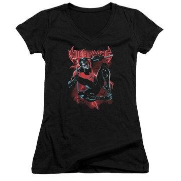 Batman Lightwing - Juniors V-Neck T-Shirt Juniors V-Neck T-Shirt Batman