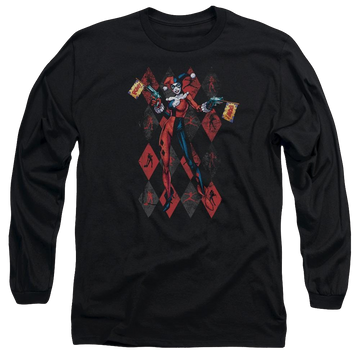 Batman Pow Pow - Men's Long Sleeve T-Shirt Men's Long Sleeve T-Shirt Harley Quinn