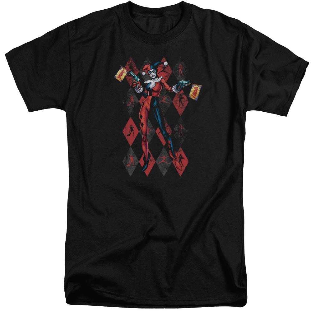 Batman Pow Pow - Men's Tall Fit T-Shirt Men's Tall Fit T-Shirt Harley Quinn