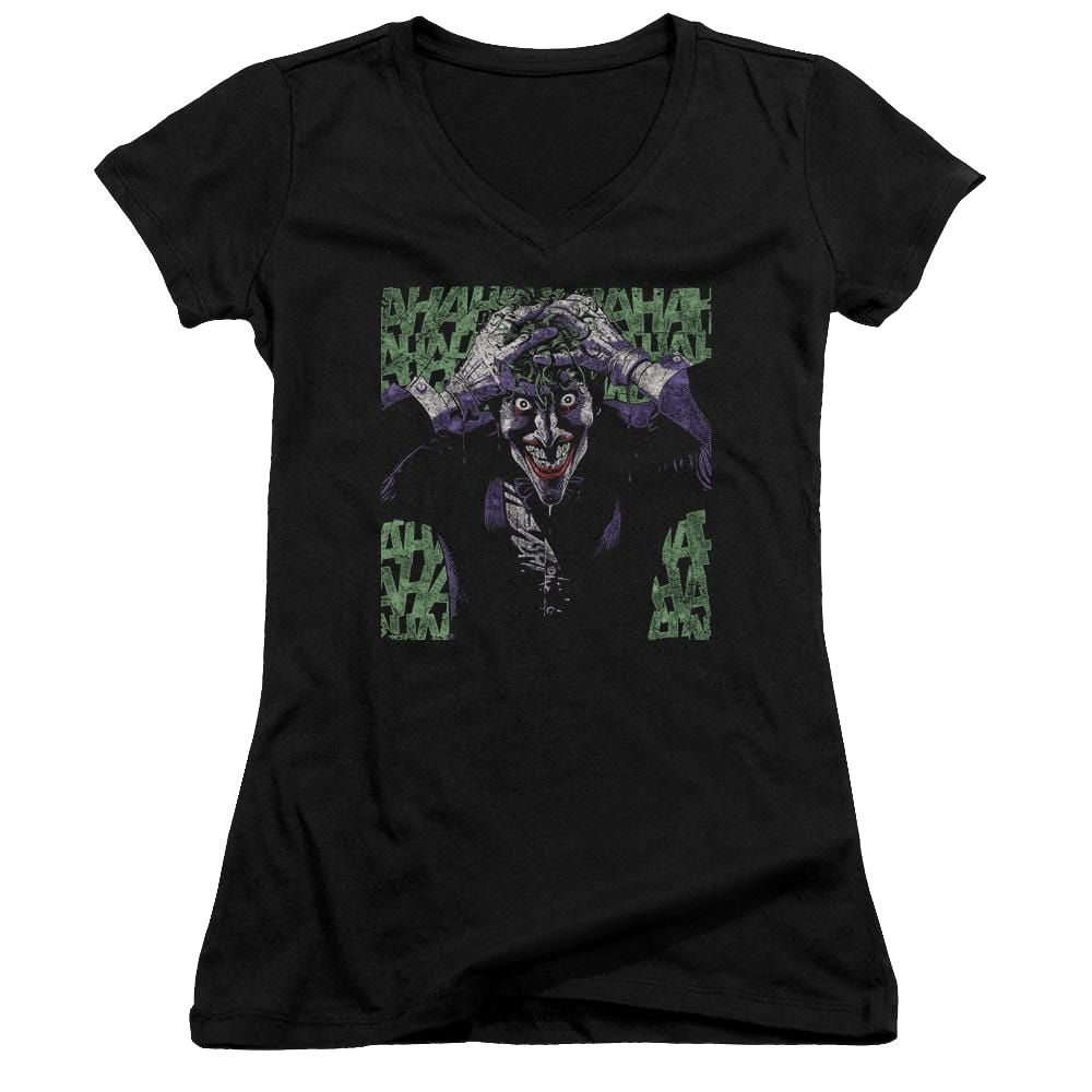 Batman Insanity - Juniors V-Neck T-Shirt Juniors V-Neck T-Shirt Joker