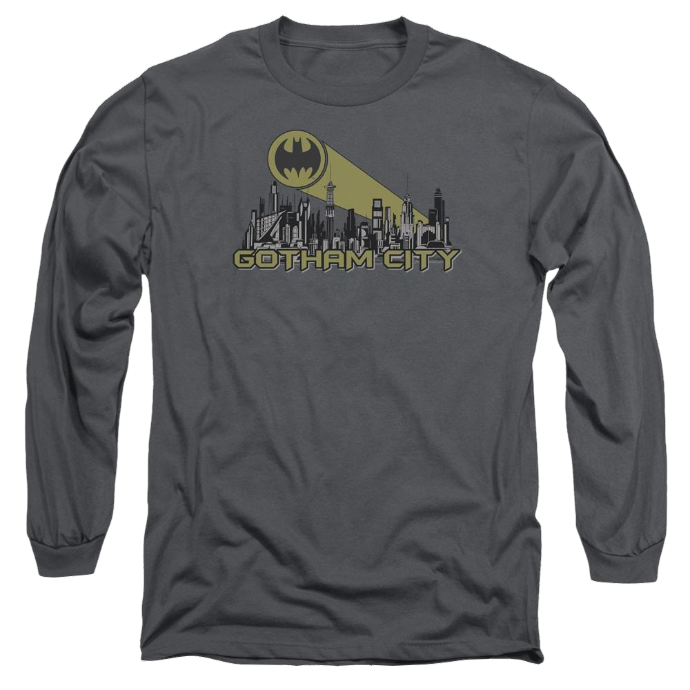 Batman Gotham Skyline - Men's Long Sleeve T-Shirt Men's Long Sleeve T-Shirt Batman