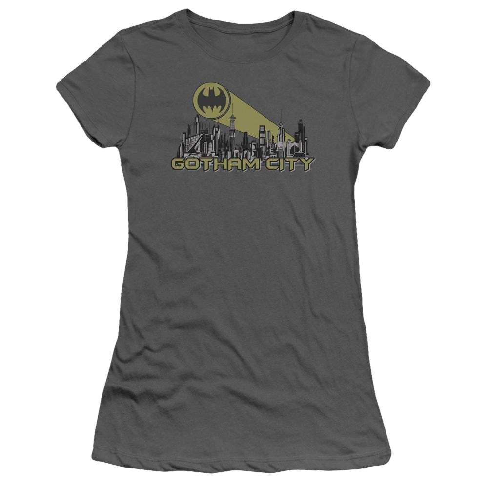 Batman Gotham Skyline - Juniors T-Shirt Juniors T-Shirt Batman