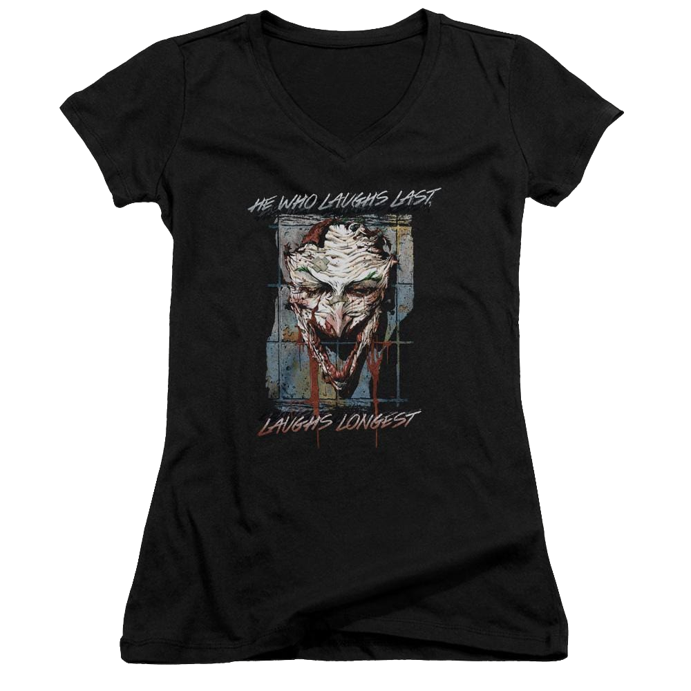 Batman Just For Laughs - Juniors V-Neck T-Shirt Juniors V-Neck T-Shirt Joker