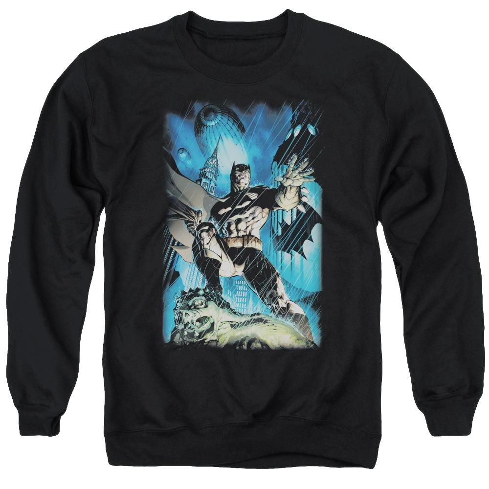 Batman Stormy Dark Knight - Men's Crewneck Sweatshirt Men's Crewneck Sweatshirt Batman