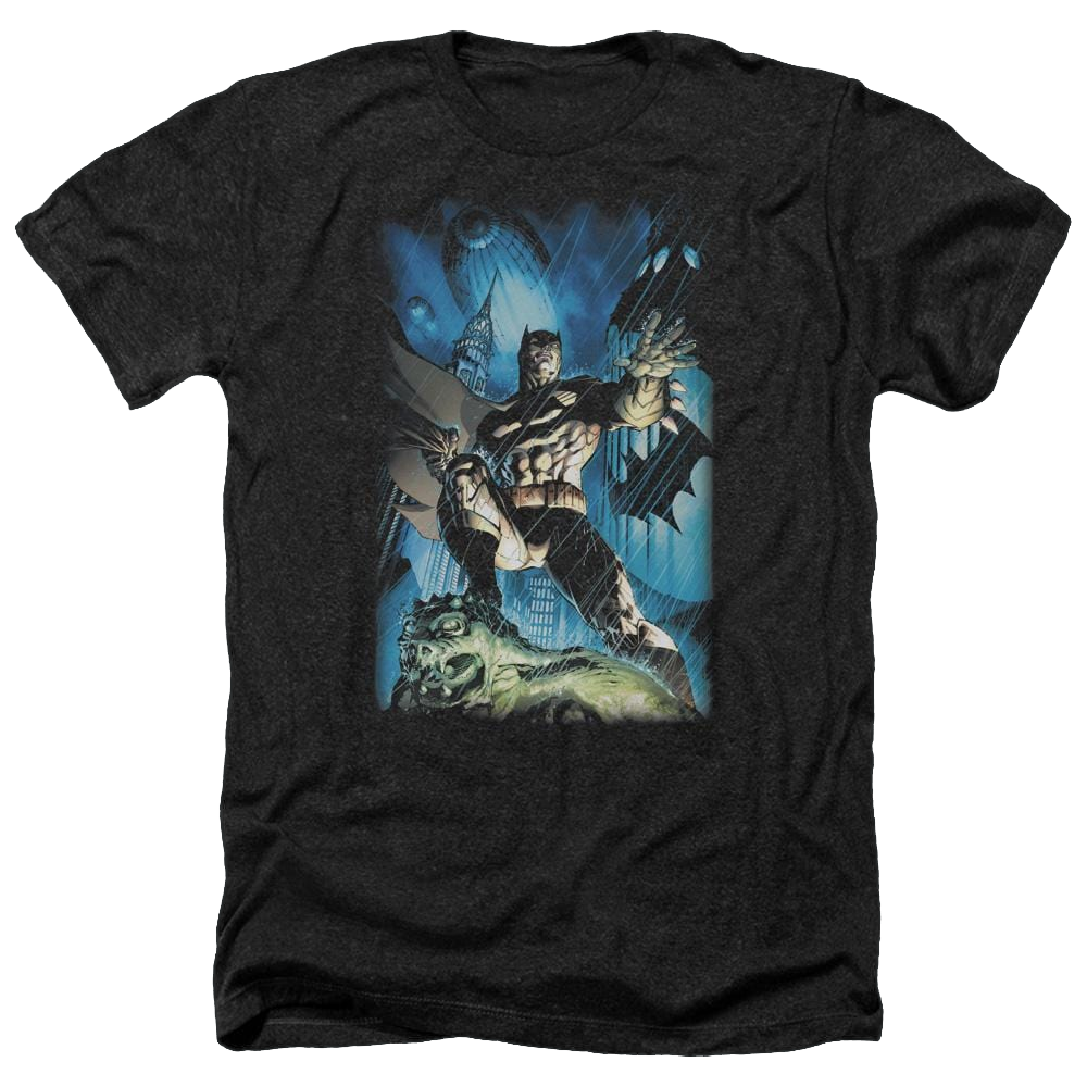 Batman Stormy Dark Knight - Men's Heather T-Shirt Men's Heather T-Shirt Batman