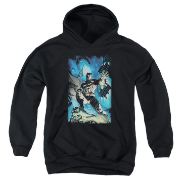 DC Batman Stormy Dark Knight - Youth Hoodie Youth Hoodie (Ages 8-12) Batman