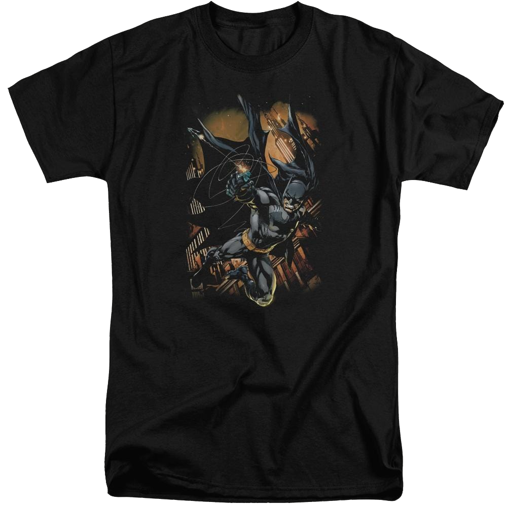 Batman Grapple Fire - Men's Tall Fit T-Shirt Men's Tall Fit T-Shirt Batman
