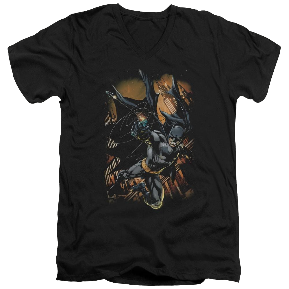 Batman Grapple Fire - Men's V-Neck T-Shirt Men's V-Neck T-Shirt Batman