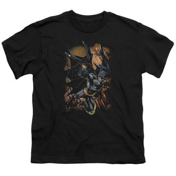DC Batman Grapple Fire - Youth T-Shirt Youth T-Shirt (Ages 8-12) Batman