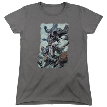 Charcoal women's t-shirt with Batman Punch graphic