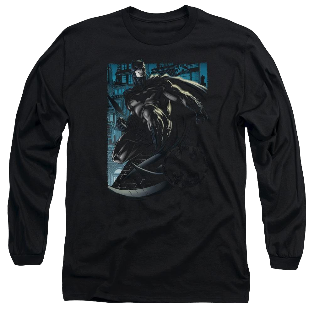 Batman Knight Falls In Gotham - Men's Long Sleeve T-Shirt Men's Long Sleeve T-Shirt Batman