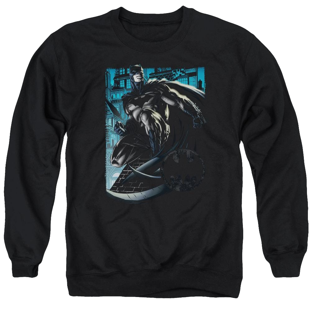 Batman Knight Falls In Gotham - Men's Crewneck Sweatshirt Men's Crewneck Sweatshirt Batman
