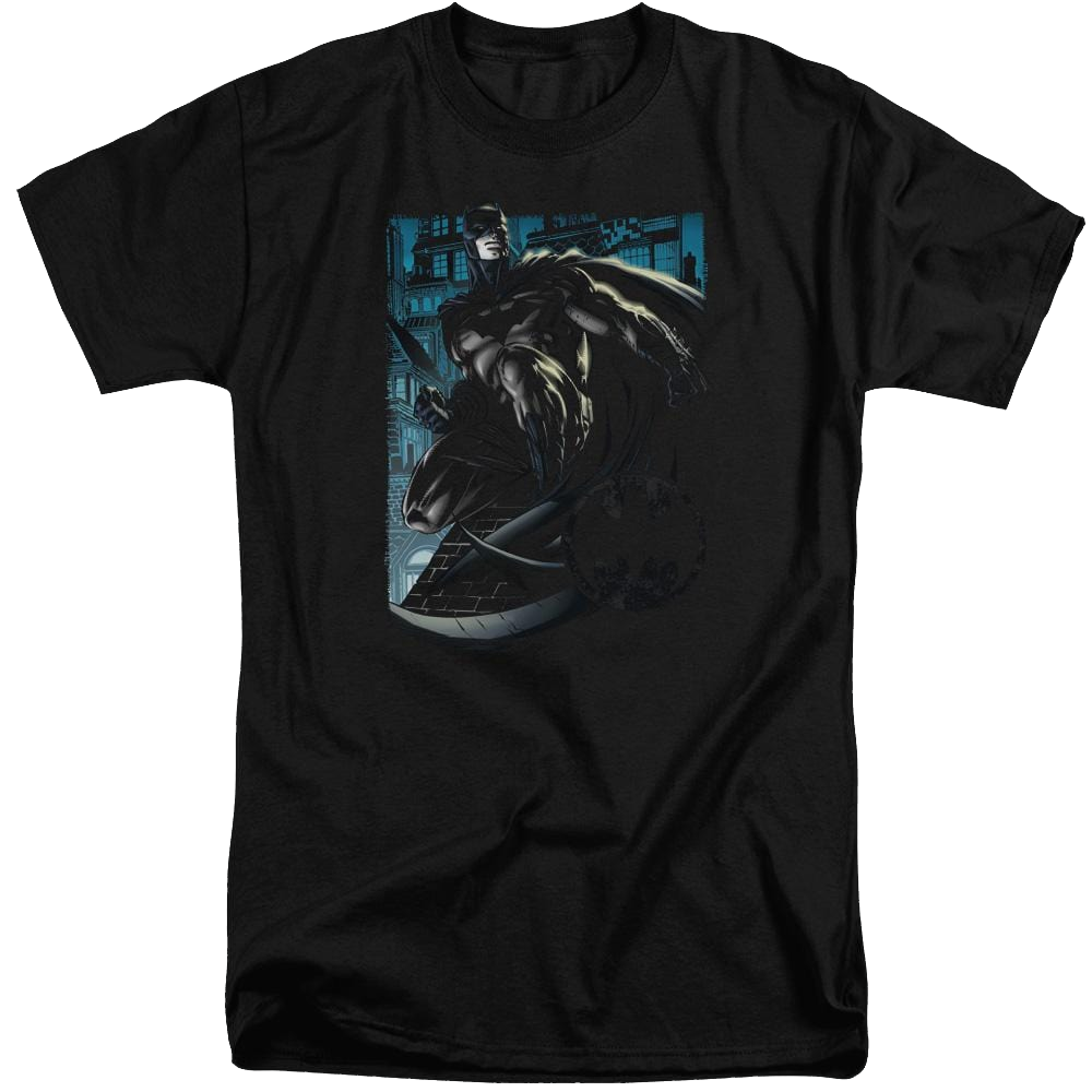 Batman Knight Falls In Gotham - Men's Tall Fit T-Shirt Men's Tall Fit T-Shirt Batman
