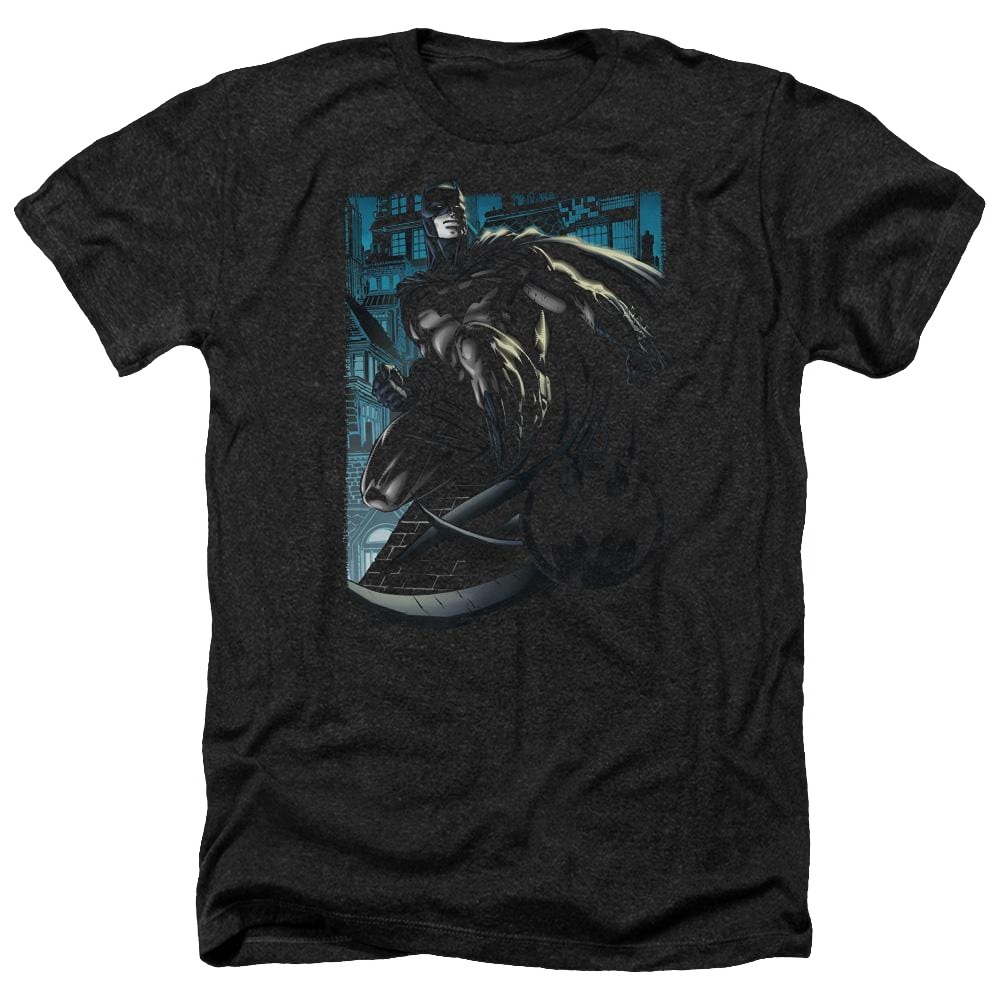 Batman Knight Falls In Gotham - Men's Heather T-Shirt Men's Heather T-Shirt Batman