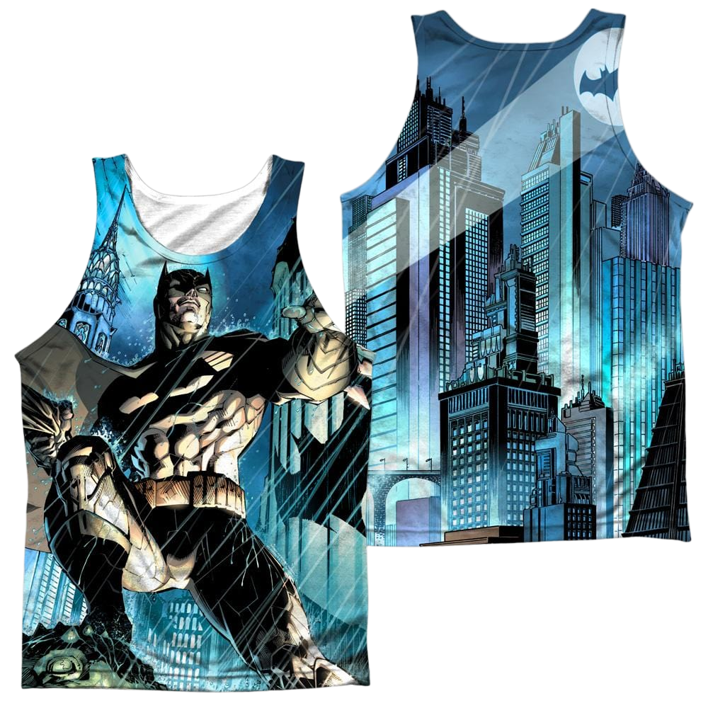 Batman Rainy Rooftop Men's All Over Print Tank Men's All Over Print Tank Batman