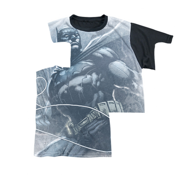 DC Batman Protector - Youth Black Back T-Shirt Youth Black Back T-Shirt (Ages 8-12) Batman