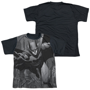 DC Batman Grey Race - Youth Black Back T-Shirt Youth Black Back T-Shirt (Ages 8-12) Batman