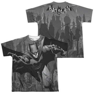 DC Batman Grey Race (Front/Back Print) - Youth All-Over Print T-Shirt Youth All-Over Print T-Shirt (Ages 8-12) Batman