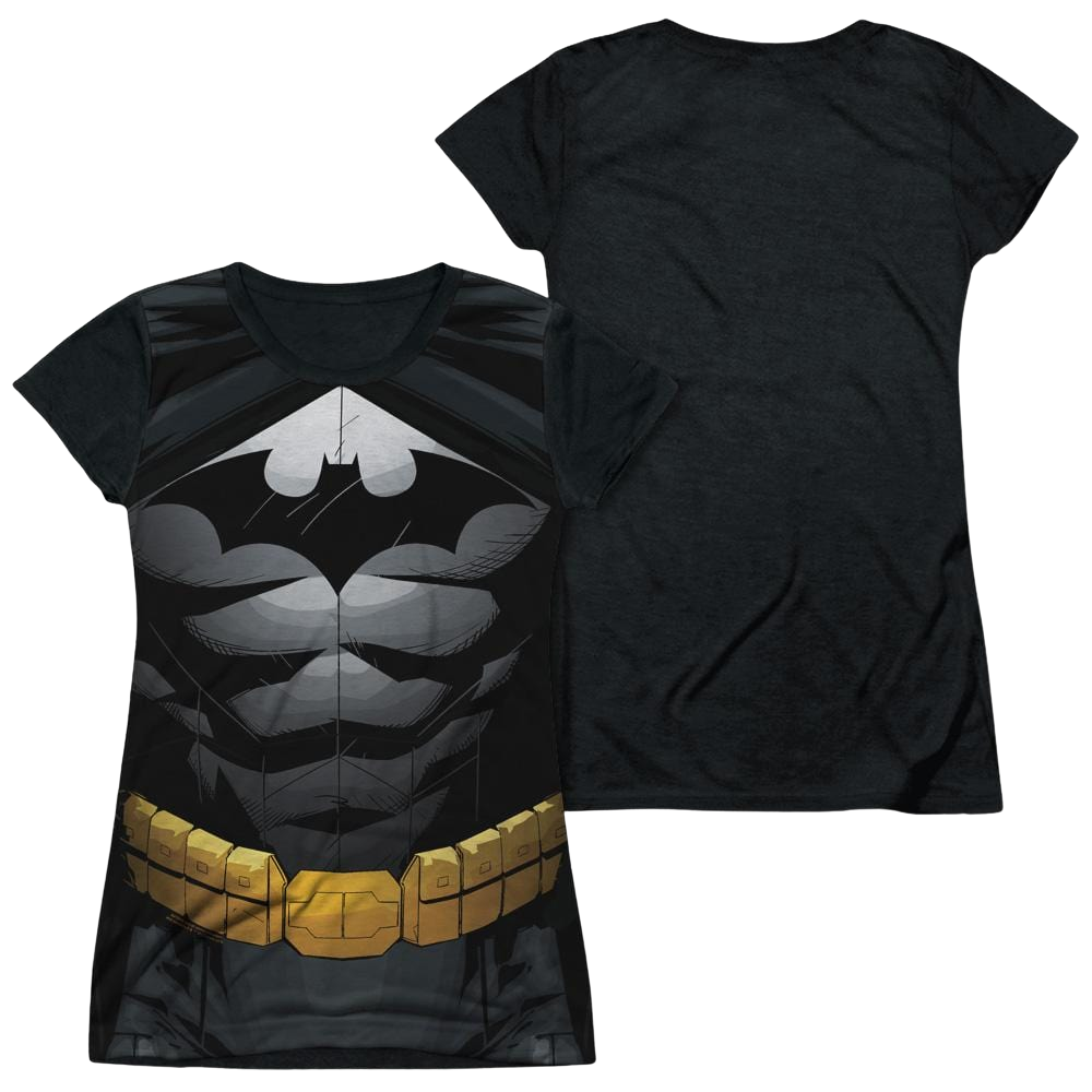 Batman Uniform - Juniors Black Back T-Shirt Juniors Black Back T-Shirt Batman