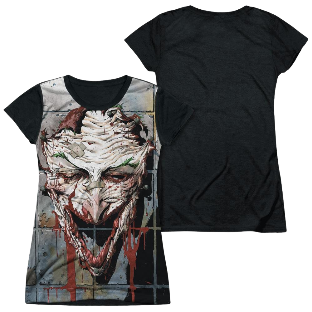 Batman Smile - Juniors Black Back T-Shirt Juniors Black Back T-Shirt Joker