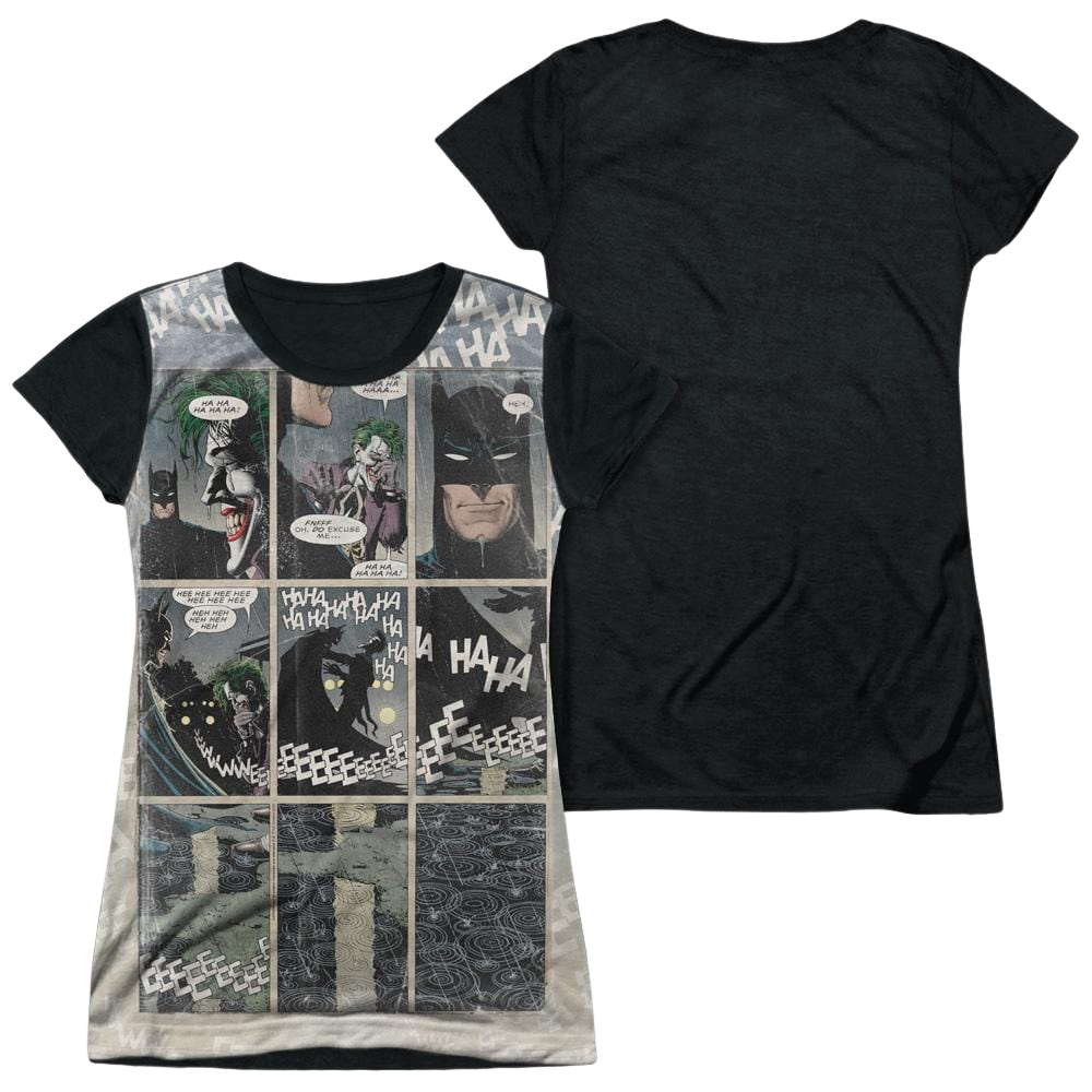 Batman Last Laugh - Juniors Black Back T-Shirt Juniors Black Back T-Shirt Batman
