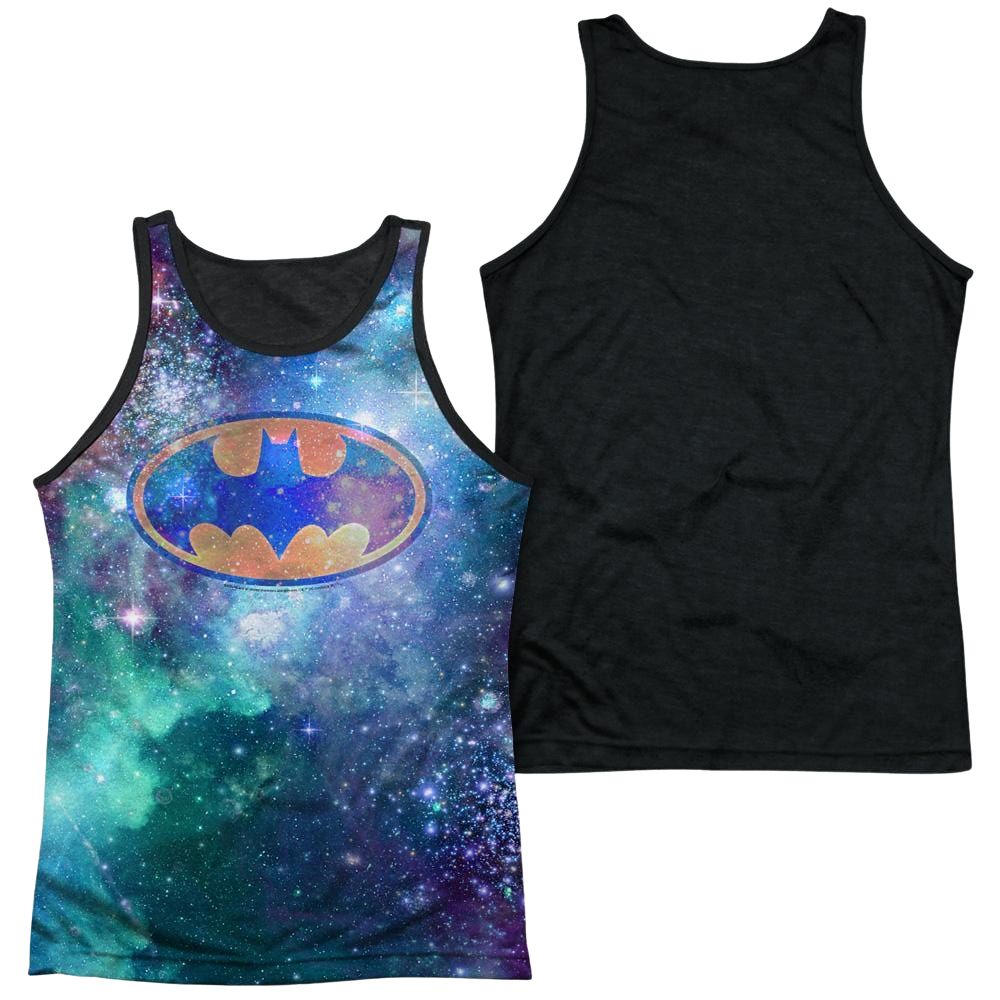 Batman Galaxy Symbol Men's Black Back Tank Men's Black Back Tank Batman