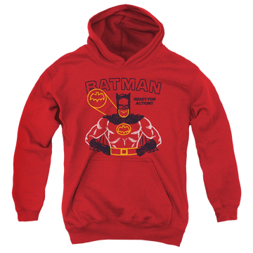 DC Batman Ready For Action - Youth Hoodie Youth Hoodie (Ages 8-12) Batman