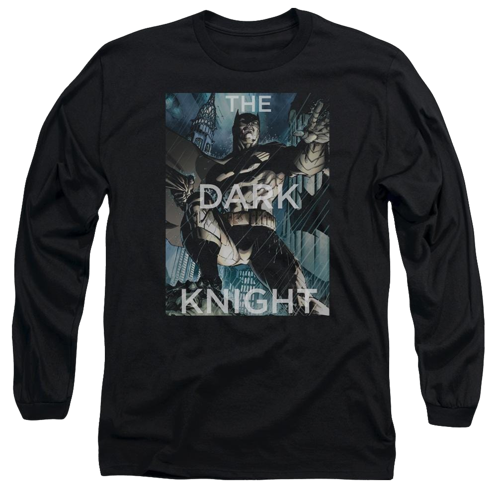 Batman Fighting The Storm - Men's Long Sleeve T-Shirt Men's Long Sleeve T-Shirt Batman