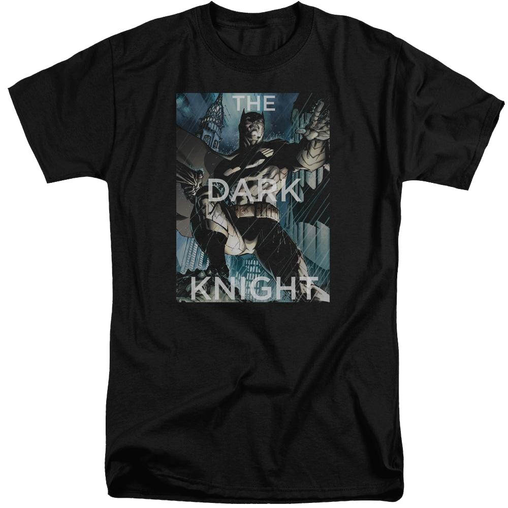 Batman Fighting The Storm - Men's Tall Fit T-Shirt Men's Tall Fit T-Shirt Batman