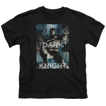 DC Batman Fighting The Storm - Youth T-Shirt Youth T-Shirt (Ages 8-12) Batman
