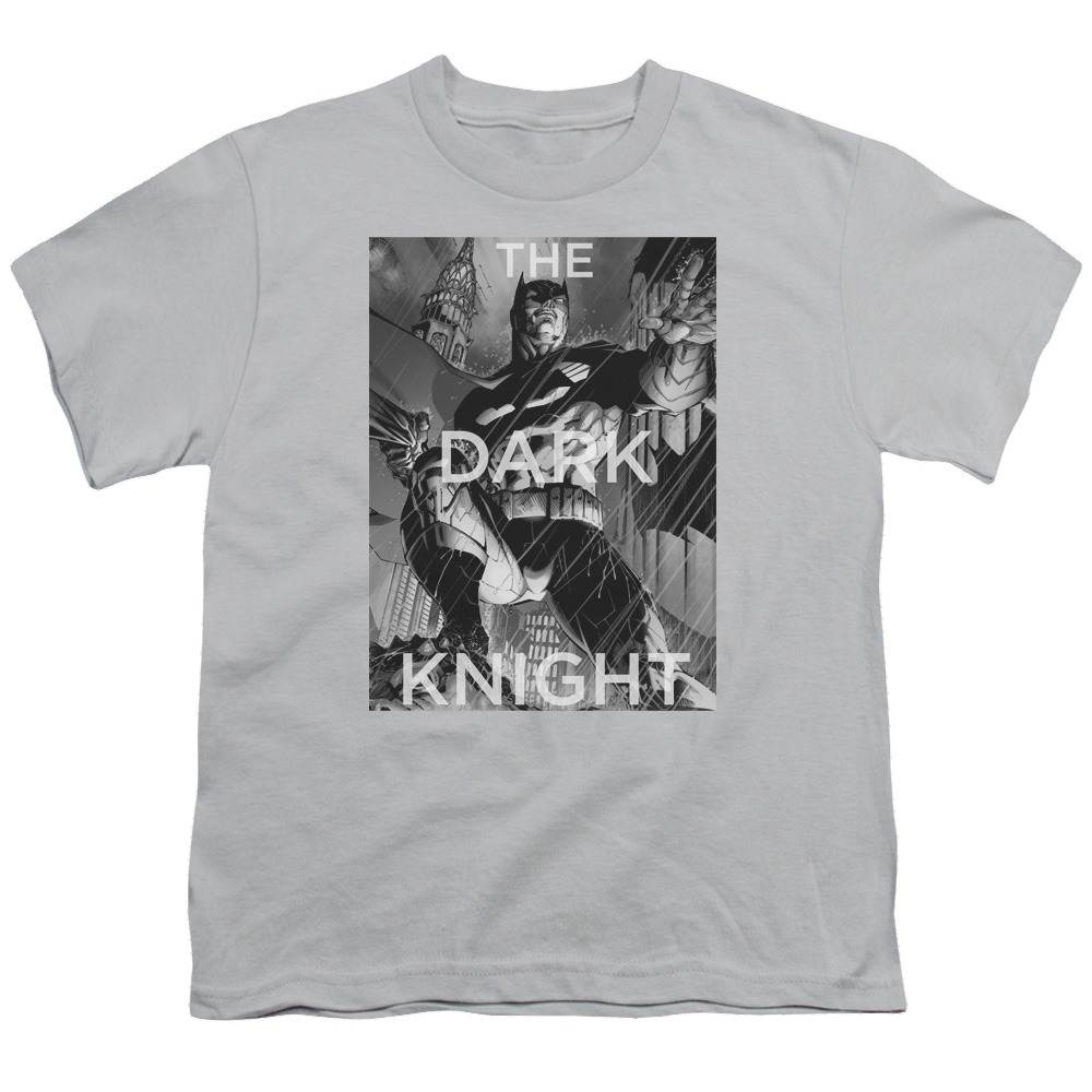 DC Batman Fighting The Storm - Youth T-Shirt Youth T-Shirt (Ages 8-12) Batman