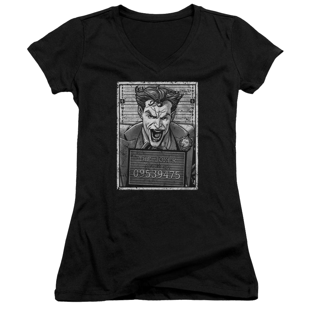 Batman Joker Inmate - Juniors V-Neck T-Shirt Juniors V-Neck T-Shirt Joker