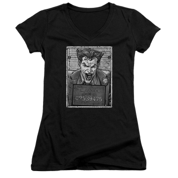 Batman Joker Inmate - Juniors V-Neck T-Shirt Juniors V-Neck T-Shirt Joker