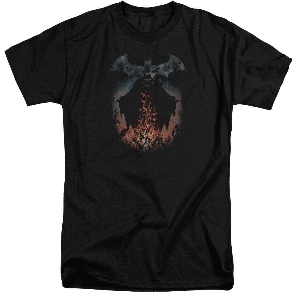 Batman Smoke & Fire - Men's Tall Fit T-Shirt Men's Tall Fit T-Shirt Batman
