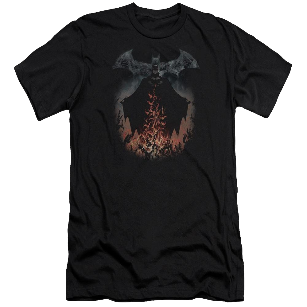 Batman Smoke & Fire - Men's Premium Slim Fit T-Shirt Men's Premium Slim Fit T-Shirt Batman