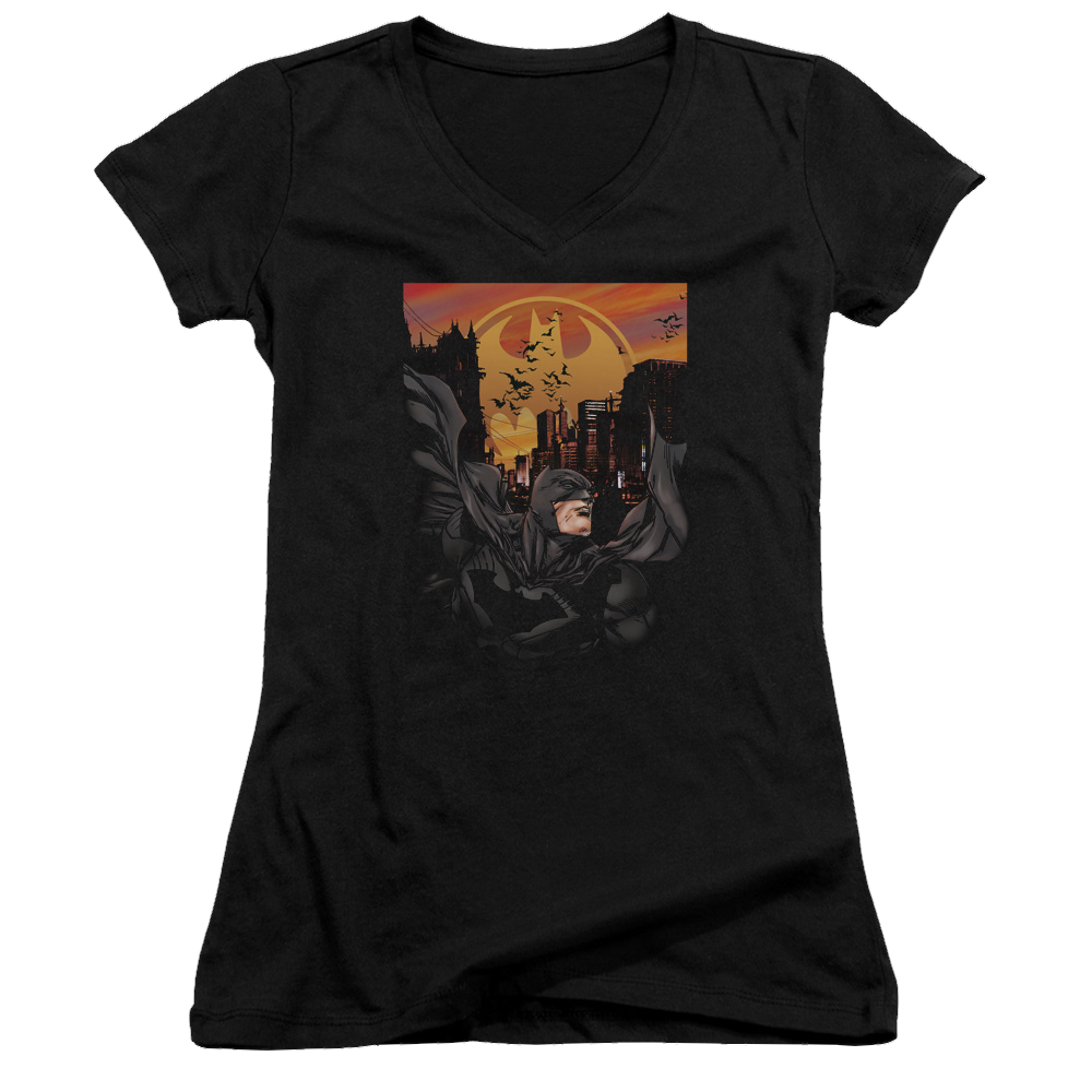 Batman Always On Call - Juniors V-Neck T-Shirt Juniors V-Neck T-Shirt Batman