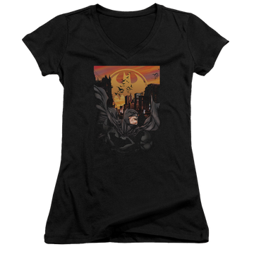 Batman Always On Call - Juniors V-Neck T-Shirt Juniors V-Neck T-Shirt Batman