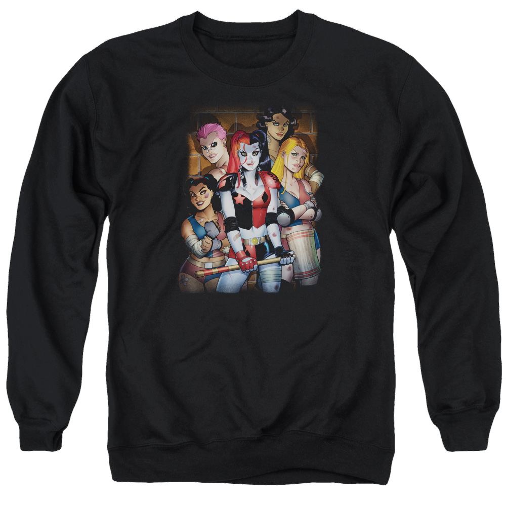 Batman Bad Girls - Men's Crewneck Sweatshirt Men's Crewneck Sweatshirt Harley Quinn
