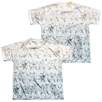 DC Batman Batarang Pattern (Front/Back Print) - Youth All-Over Print T-Shirt Youth All-Over Print T-Shirt (Ages 8-12) Batman