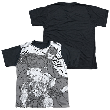 DC Batman Liney Sub - Youth Black Back T-Shirt Youth Black Back T-Shirt (Ages 8-12) Batman