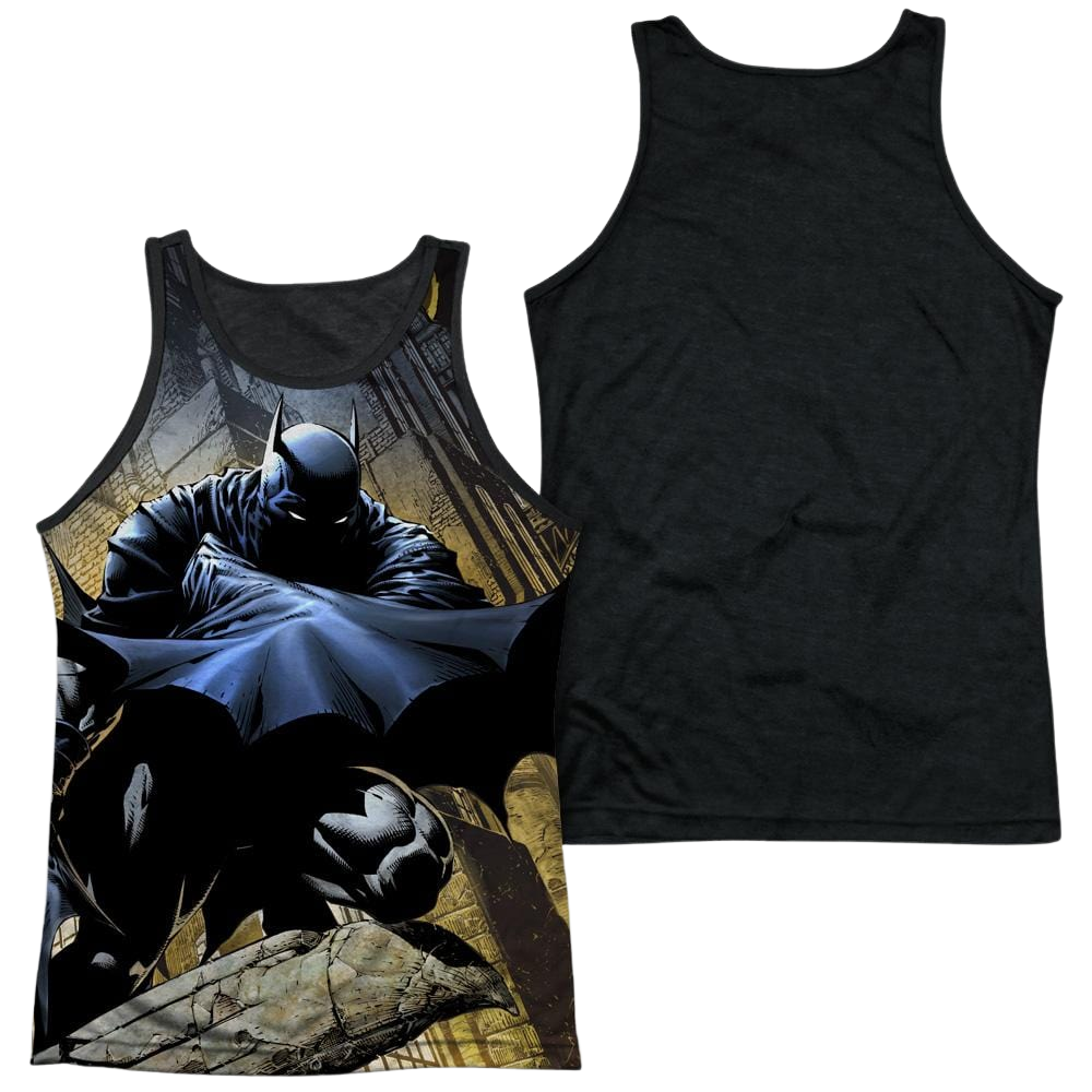 Batman In Shadow Men's Black Back Tank Men's Black Back Tank Batman