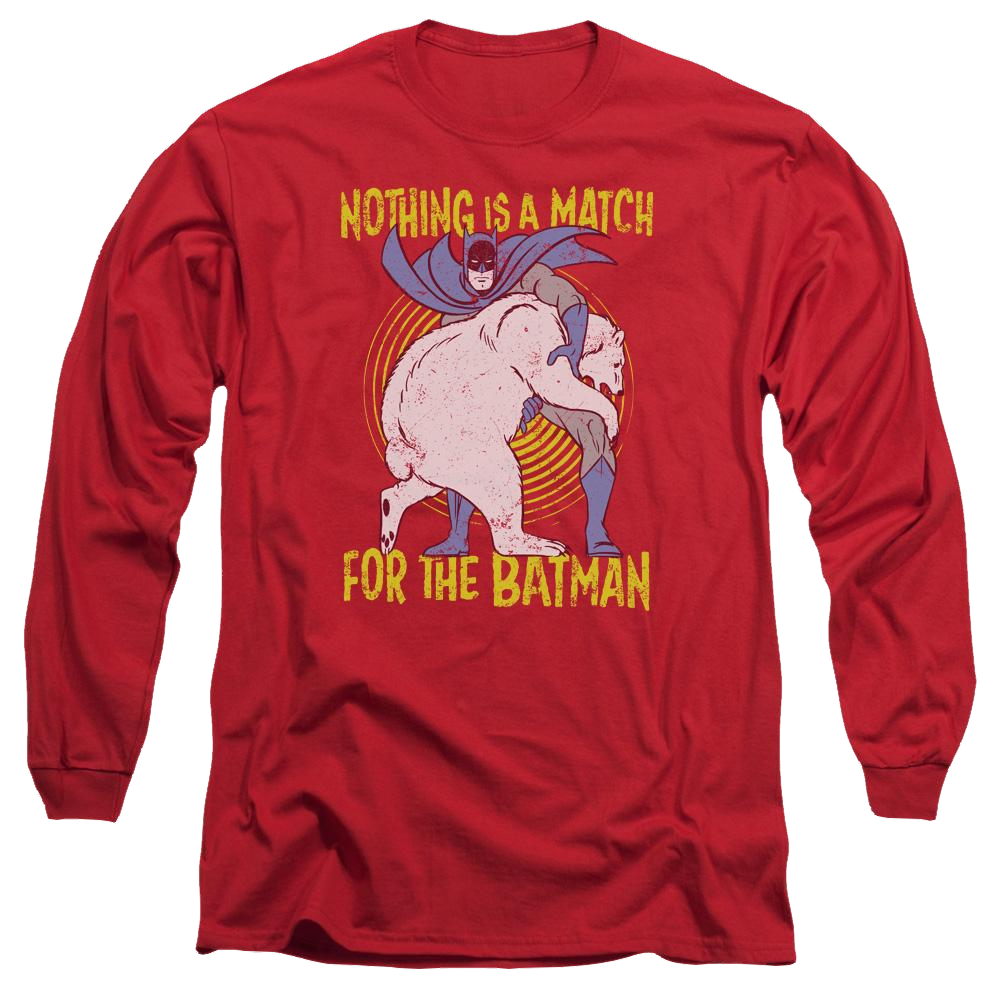 Batman Bear Wrastling - Men's Long Sleeve T-Shirt Men's Long Sleeve T-Shirt Batman