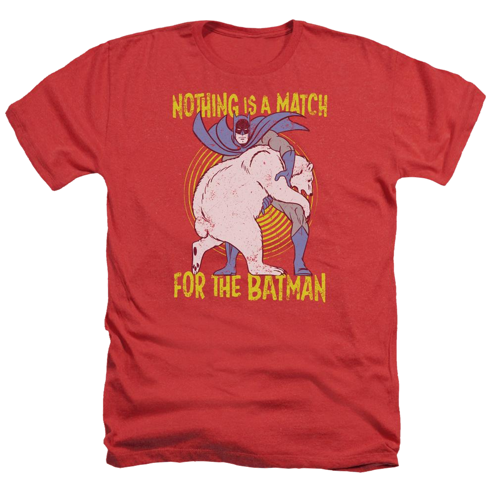 Batman Bear Wrastling - Men's Heather T-Shirt Men's Heather T-Shirt Batman